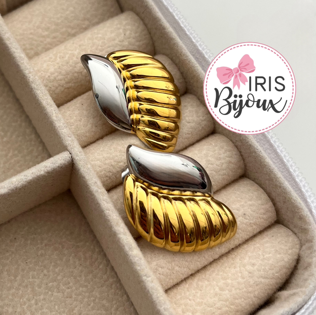 Orecchini Bicolor Conchiglia