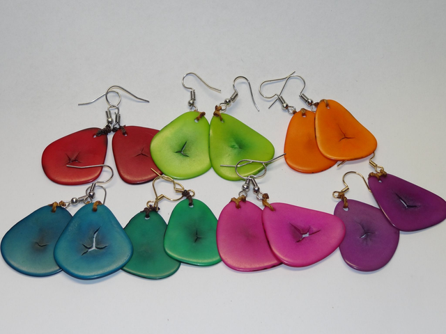 Boucle d'oreille Ivoir Végétale