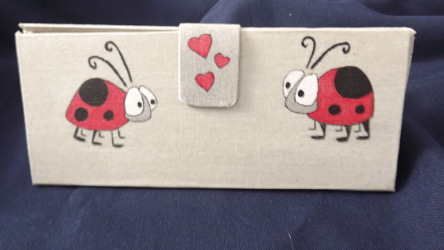 Etui à lunettes coccinelle