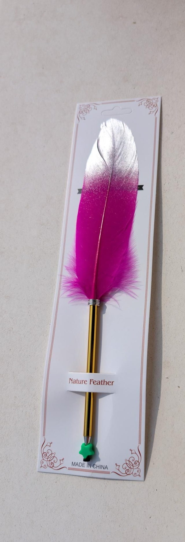 Stylo avec plume 