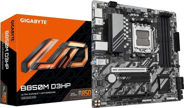 02.2.0098 – Scheda Madre Gigabyte B850M D3HP – Micro‑ATX essenziale per Ryzen 7000/8000/9000