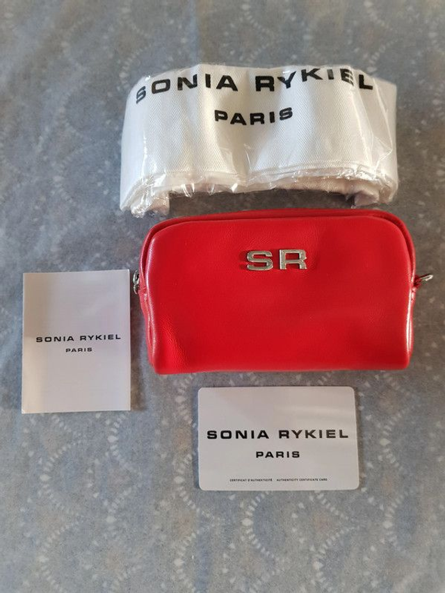 Porte-monnaie Sonia Rykiel Paris cuir rouge neuf