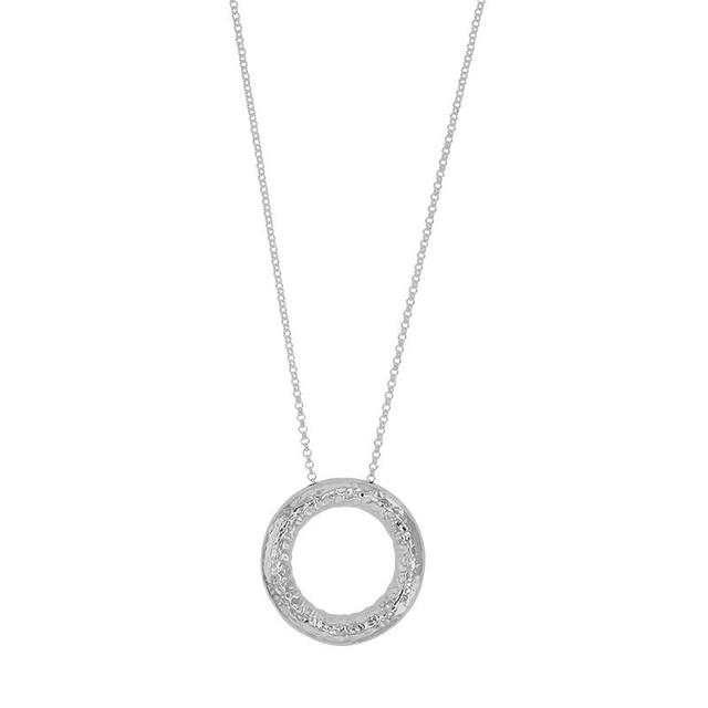 Collier Anneau effet forgé