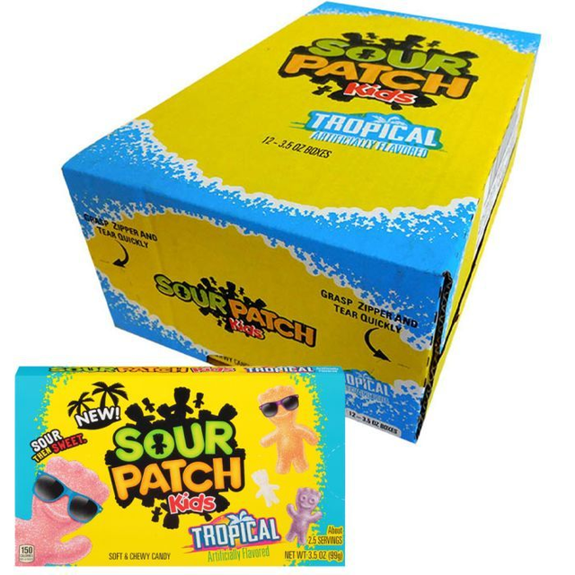 Sour Patch Kids Tropical Theatre Box - 12 Pack