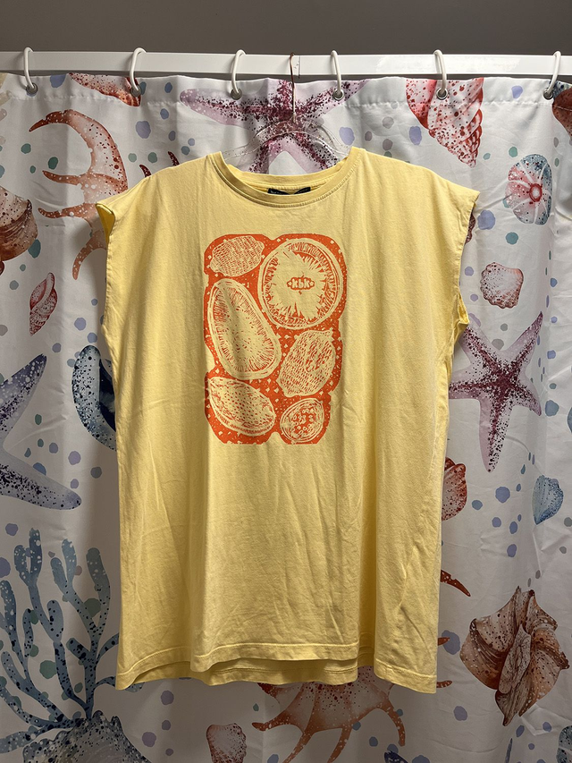 Yellow and Orange Fruity Printed T-shirt