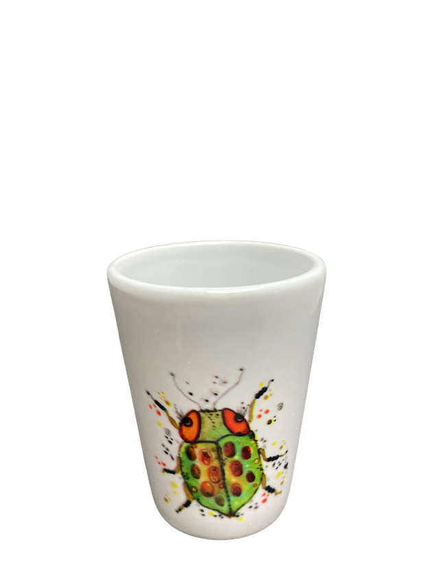 Schnapsglas Keramik "Käfer"