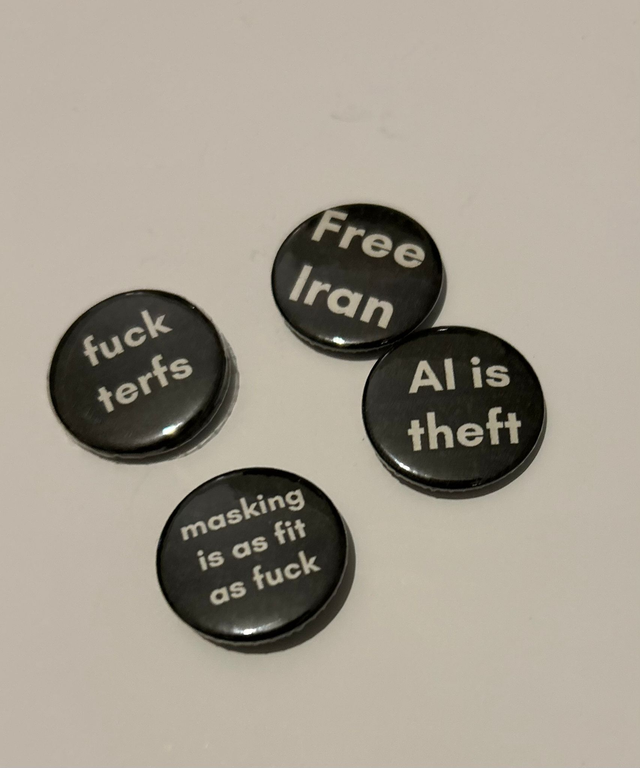 collective liberation badges col. 1  - By Raeeka Yassaie 