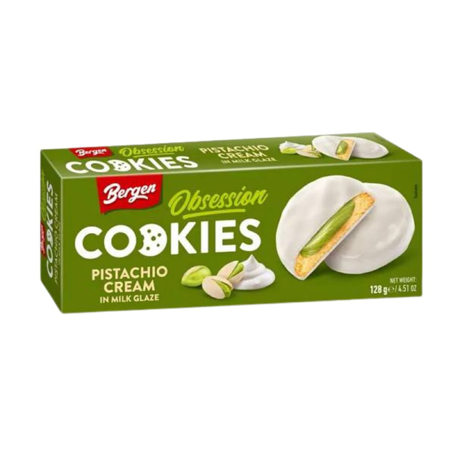 Cookies Crème Pistache et Enrobage Chocolat Blanc 