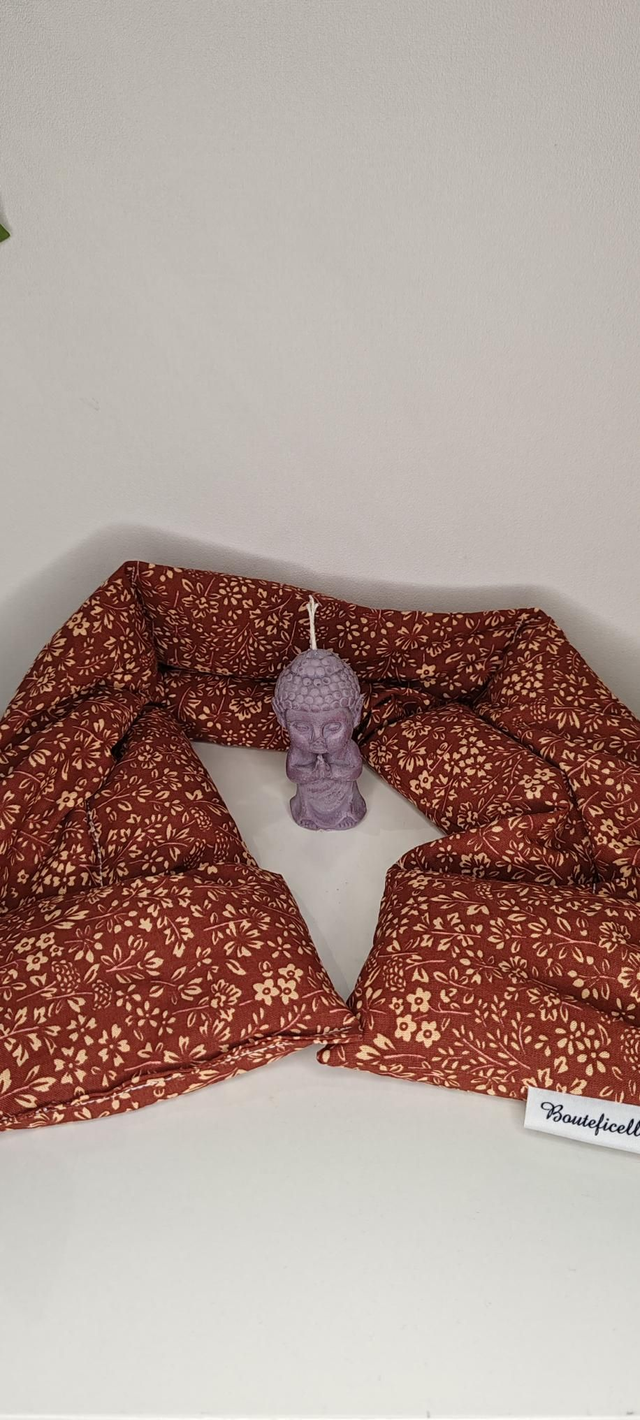 Bouillotte Longue &quot;FLANELLE Bordeaux&quot;