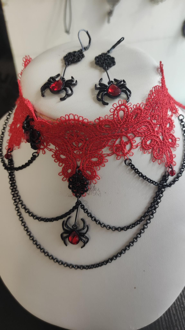 Parure araignées Gothique 