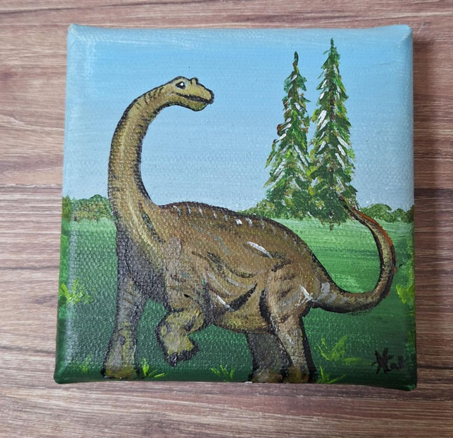 Mini  tableau dinosaure