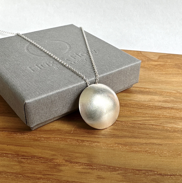 Full Moon Silver Pendant 