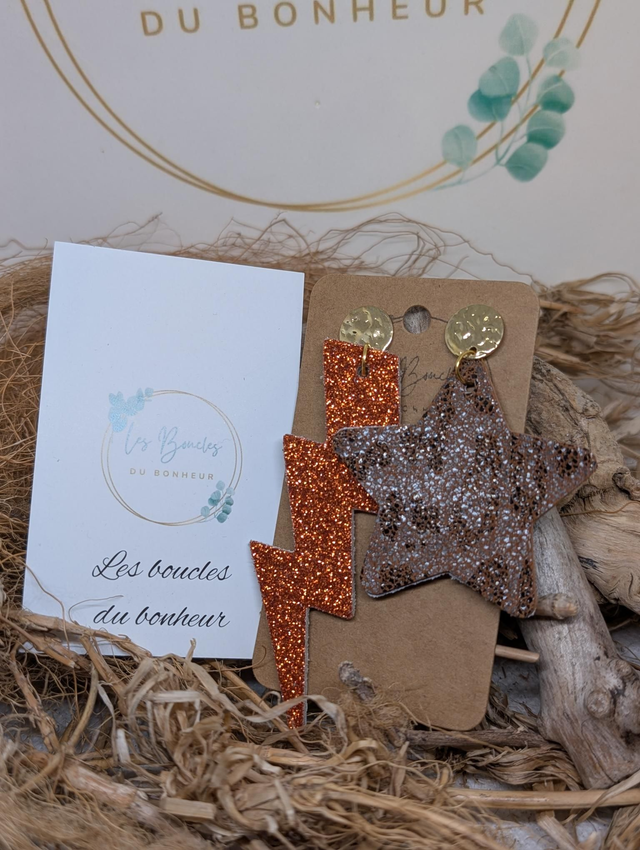 Boucles d'oreilles Asymétrique nc051