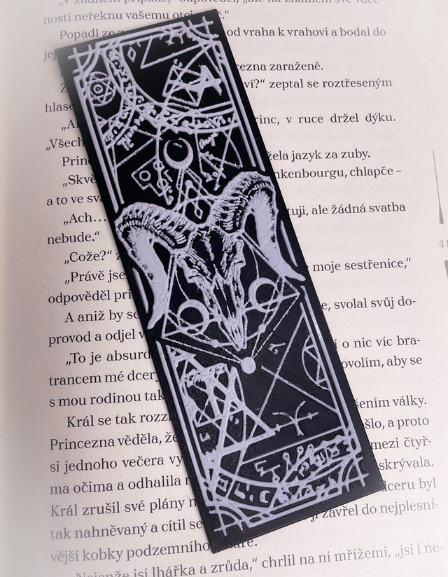 Záložka Goth Baphomet