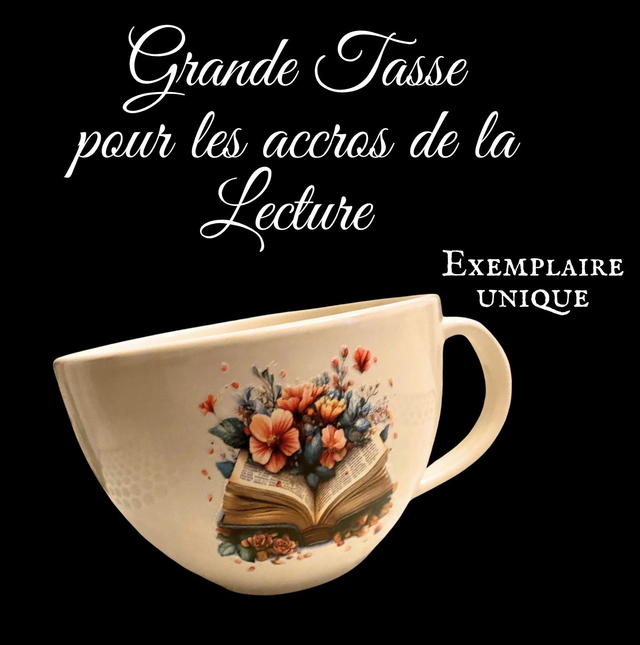Grande tasse accros de la lecture