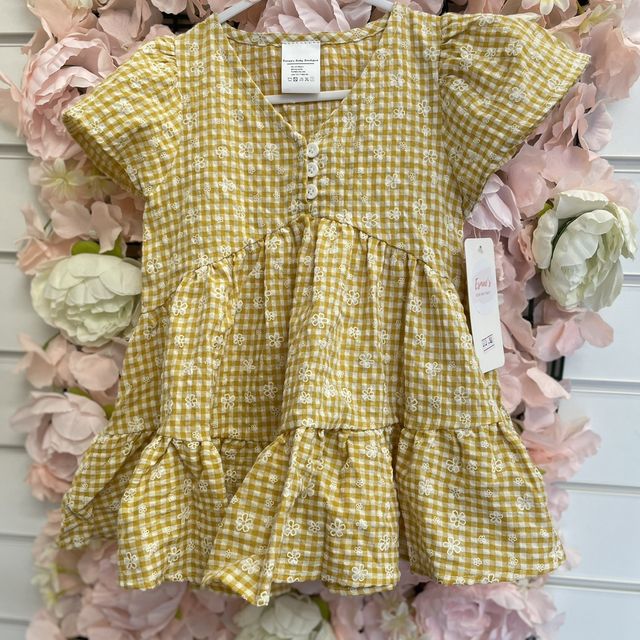 Yellow Gingham Dress