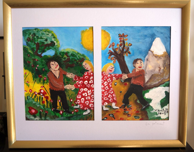 En Patinant (dyptique)