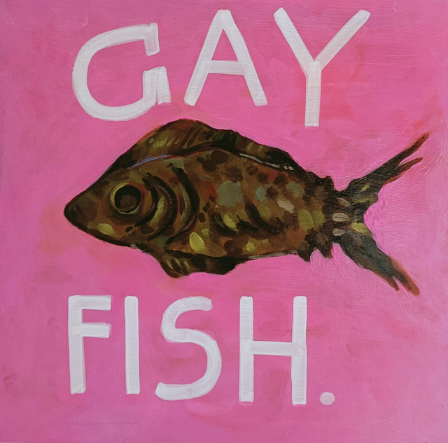 gay fish - fine art print