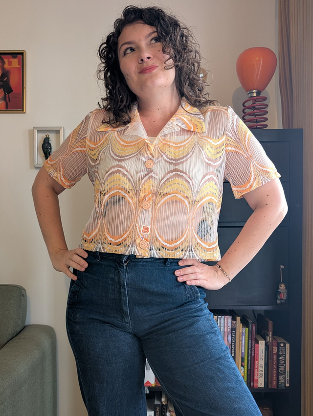 Chemise Eglantine Résille 70s