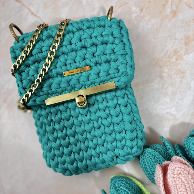 Sac vert émeraude en coton recyclé 