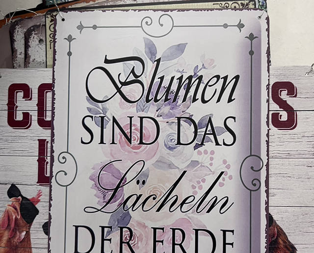 Blumen sind das Lächeln