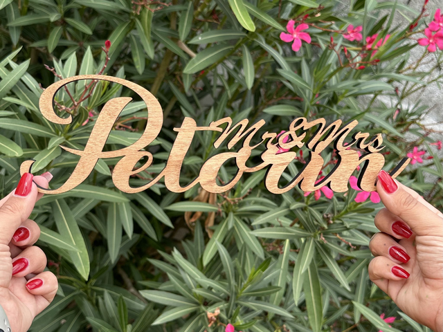 Déco Mr &amp; Mrs pour mariage 
