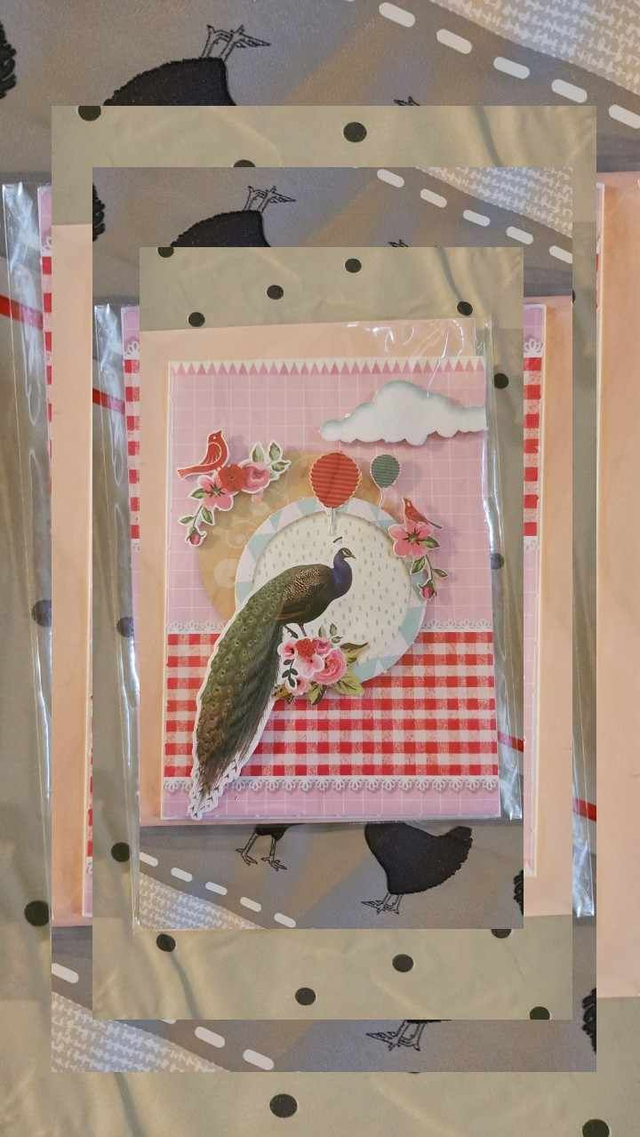 N°814 Carte  divers&quot; le paon &quot; 