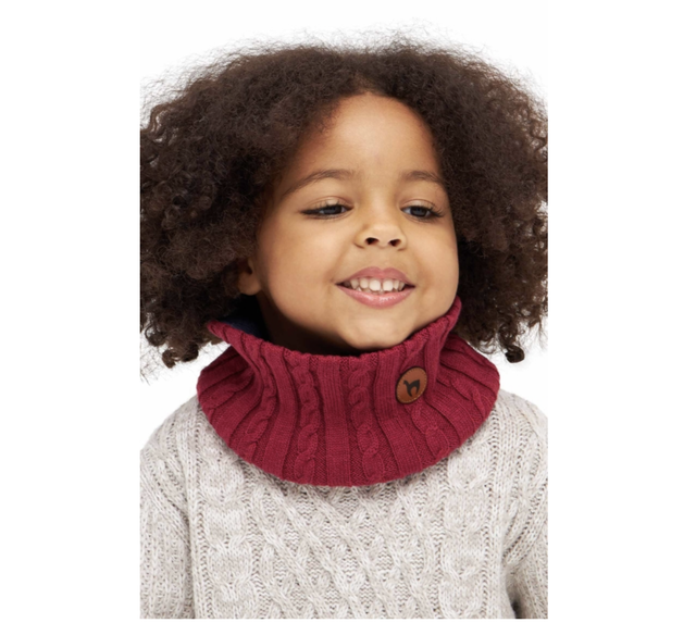Alpaka Kinder Loop Schal – Wendeschal mit 30 % Baby Alpaka | APU KUNTUR