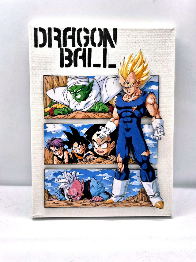 Toile Dragon Ball - Majin Végéta (sur commande)