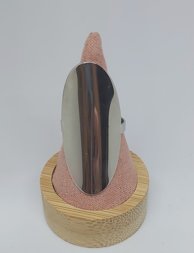 Bague ovale argenté