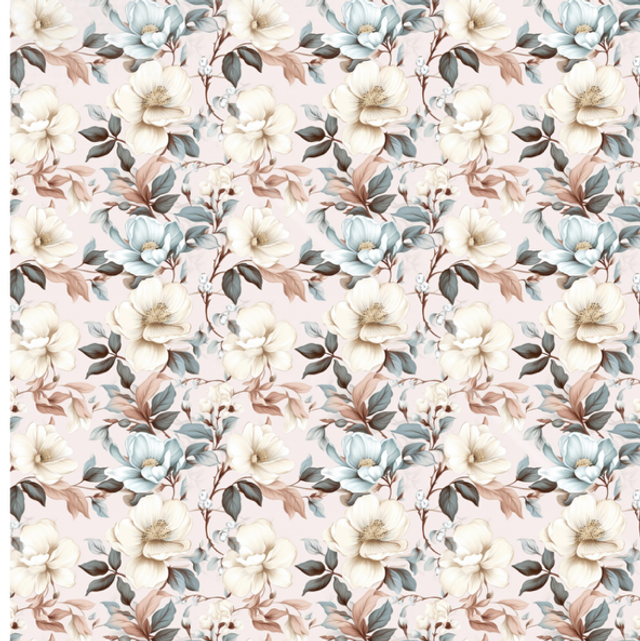 Musselin 0,5m Blumenmeer 