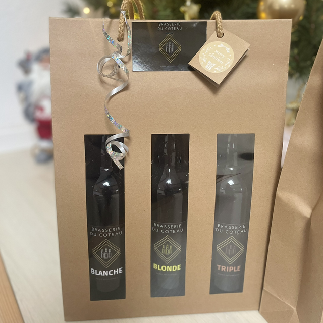 Sachet kraft 3 bouteilles 75cl