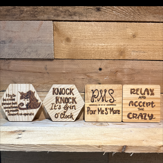 Pyrography Coaster 