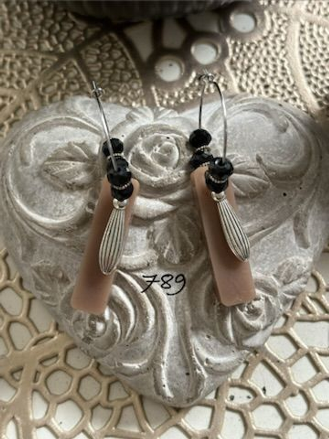 Boucles d’oreilles &quot;Soft Glam&quot; -  Ref : 789