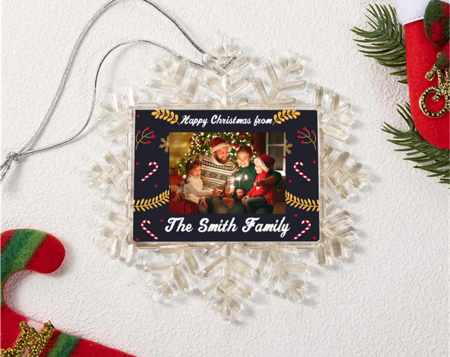 Personalised Snowflake Decoration - Frame