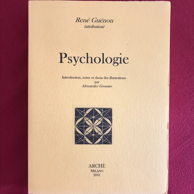 GUÉNON René - Psychologie 