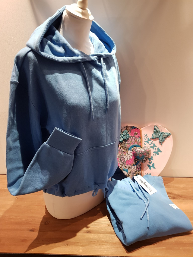 Sweat à capuche Wrangler bleu ciel Taille XS