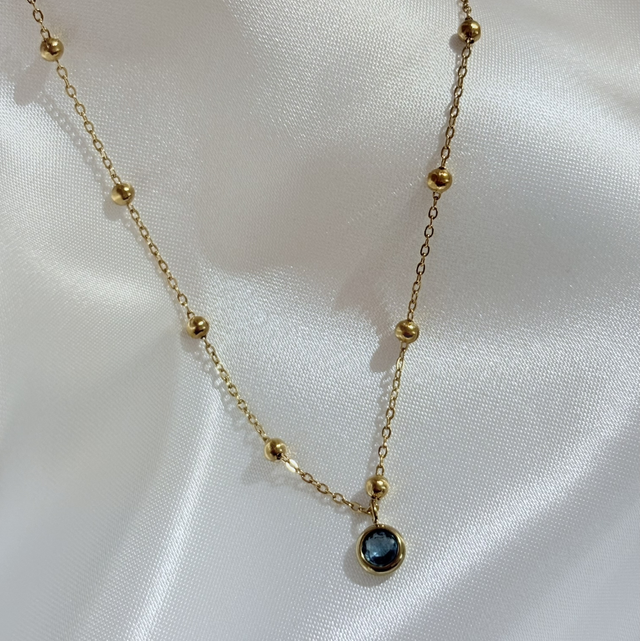 Collier Christa bleu 