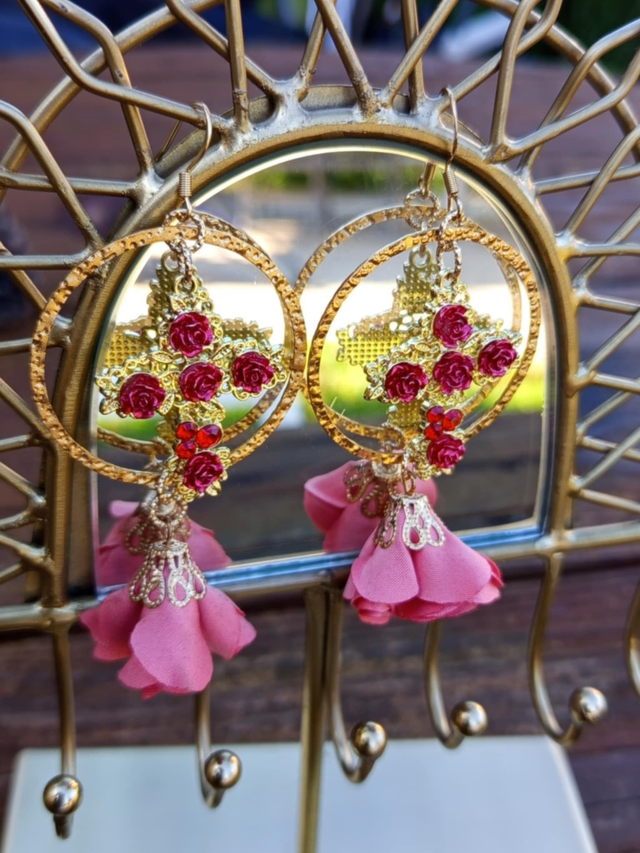 Boucles d'oreilles lustre Lalima