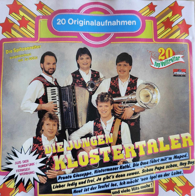 Die Jungen Klostertaler - 20 Top Volltreffer Audio CD