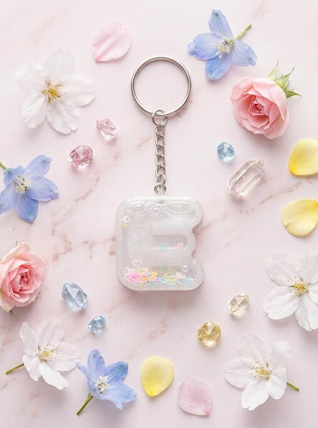 Lettre E Boule à Neige 