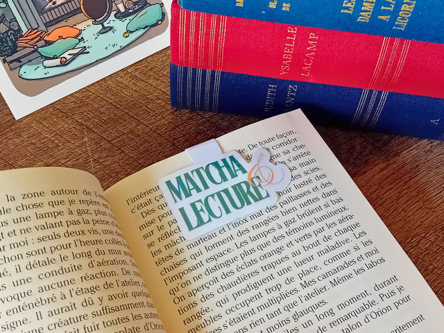 Marque-Page Magnétique - Matcha &amp; Lecture