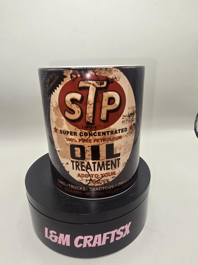 STP Oil Treatment Mug – Vintage Automotive Coffee Cup