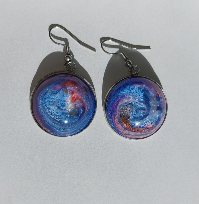 Boucles d’oreilles « Nébula » — Collection "Les Nuances de l’Infini"