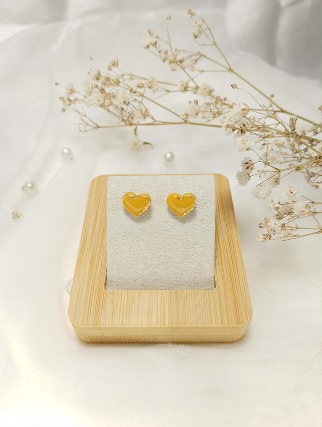 Boucles d'Oreilles "Cœur Automnal"