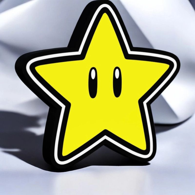 Lampe 3D Étoile Mario LED - Obtiens un boost lumineux pour ta déco ! 