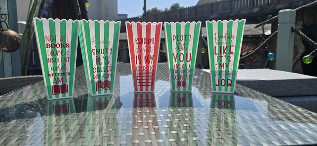Sassy Popcorn Tubs – Customisable Quote + Colour
