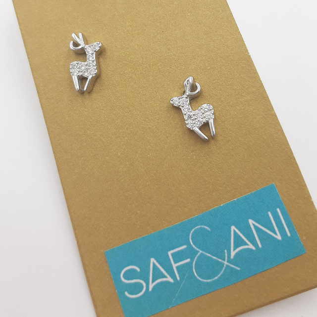 Sparkly Reindeer Earring