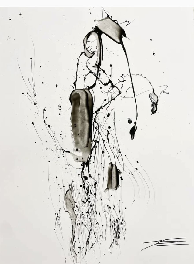 Oeuvre sur papier - Exhalaison - 50x65cm