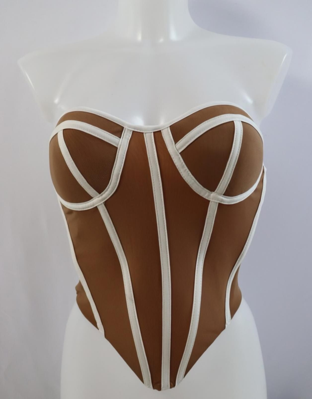 Panelled Corset Top